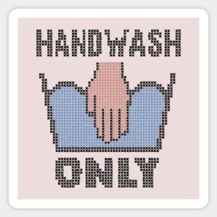 Handwash Only Sticker